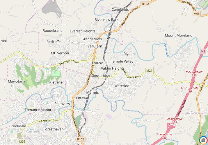 Map location of Southridge 